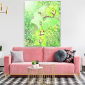 Green Faiasy Fantasy Art Canvas Print Leinwanddruck (Insitu (Wohnzimmer))