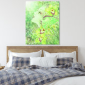 Green Faiasy Fantasy Art Canvas Print Leinwanddruck (Insitu (Schlafzimmer))
