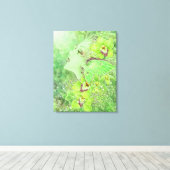 Green Faiasy Fantasy Art Canvas Print Leinwanddruck (Insitu (Holzboden))