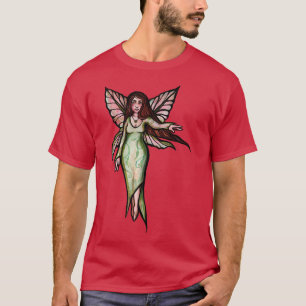 Green Fairy Art Seriöse Fee entwerfen PaganT-Shirt T-Shirt