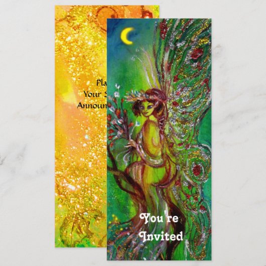 GREEN FAIRY EINLADUNG (Vorne/Hinten)