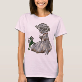 Green Fairy & Girl Ladys Shirt