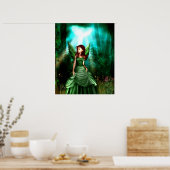 Green Fairy Glen Poster Print (Küche)
