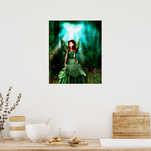 Green Fairy Glen Poster Print (Küche)