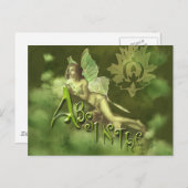 Green Fairy Splashy Collage II Postkarte (Vorne/Hinten)