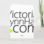 Green Fairy Vielen Dank Dankeskarte (Rückseite)