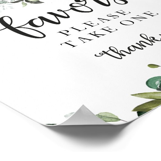 Green Fall Pumpkin Baby Duwer Favors Schild (Ecke)