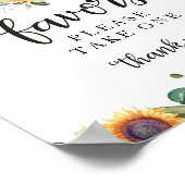 Green Fall Pumpkin Baby Duwer Favors Schild (Ecke)