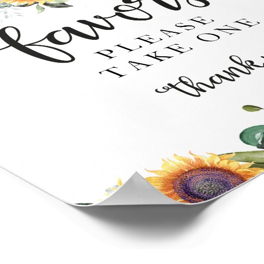 Green Fall Pumpkin Baby Duwer Favors Schild (Ecke)