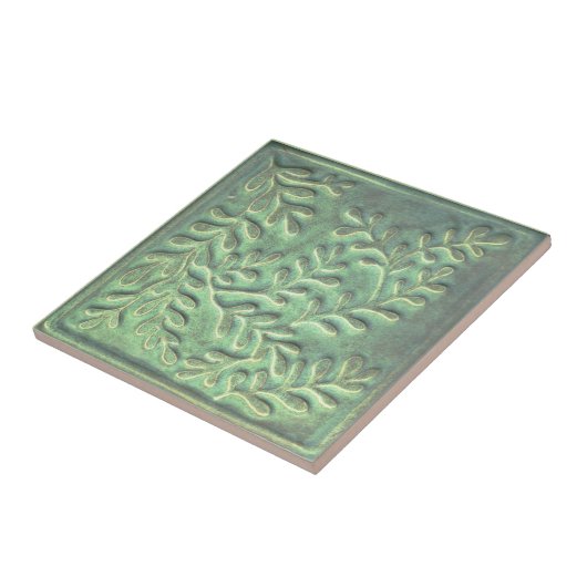 Green False Indigo Keramik Tile Fliese (Seite)