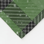 Green family christmas wallpaper fleecedecke (Ecke)