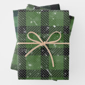 Green family christmas wallpaper geschenkpapier set (Beispiel)