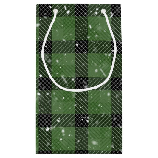 Green family christmas wallpaper kleine geschenktüte (Rückseite)