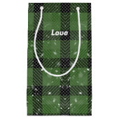 Green family christmas wallpaper kleine geschenktüte (Vorderseite)