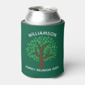 Green Family Reunion Tree Cool Custom Keepsake Dosenkühler (Kanne Vorderseite)