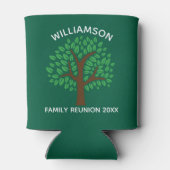 Green Family Reunion Tree Cool Custom Keepsake Dosenkühler (Rückseite)