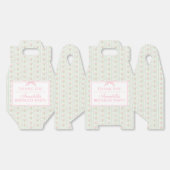 Green Fancy Floral Birthday Party Gable Favor Geschenkschachtel (Ungeklappt)