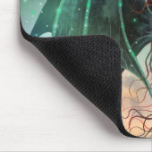 Green Fantasy Vampire Fairy Art Mousepad (Ecke)