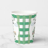 Green Farm Tractor Boys Any Age Birthday Pappbecher (Rechts)