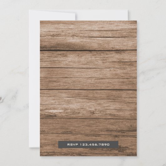 Green Farm Traktor Babydusche Einladung (Rückseite)