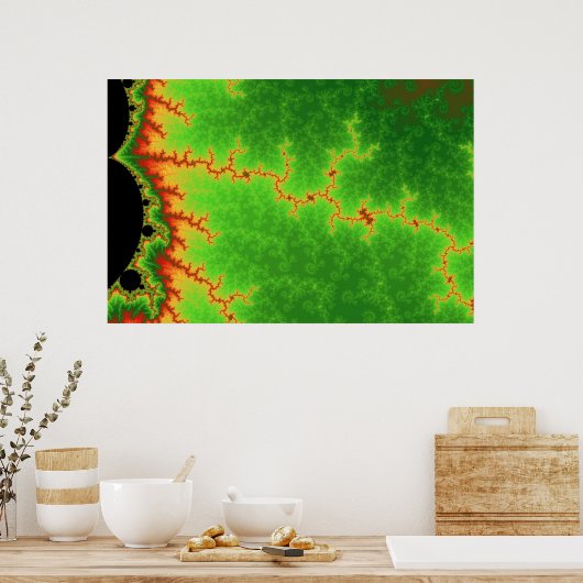 Green Fault Line Poster (Küche)