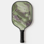 Green faux cracked surface pickleball schläger (Vorderseite)