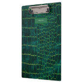 Green Faux Leather Style Clipboard Klemmbrett (Links)