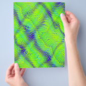 Green Faux Snakeskin Bulk Scrapbook Paper Pages Flyer (Hand)