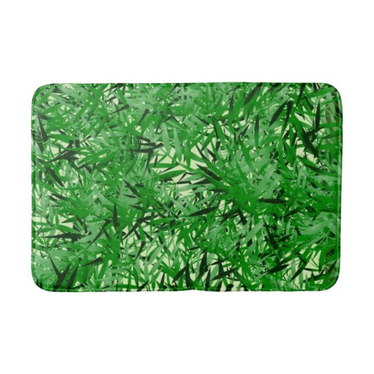 Green Fern Bath Mat Badematte (Vorderseite)