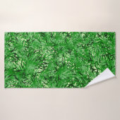 Green Fern Bath Set Badehandtuch (Badehandtuch)