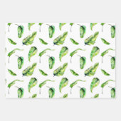 Green Fern-Blätter Geschenkpapier Set (Vorderseite 3)