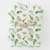 Green Fern-Blätter Geschenkpapier Set (Beispiel)