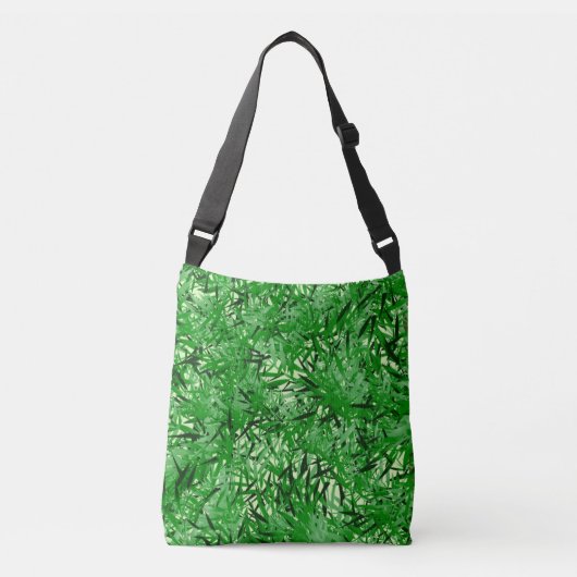Green Fern Cross-body Tote Bag Tragetaschen Mit Langen Trägern (Vorderseite)
