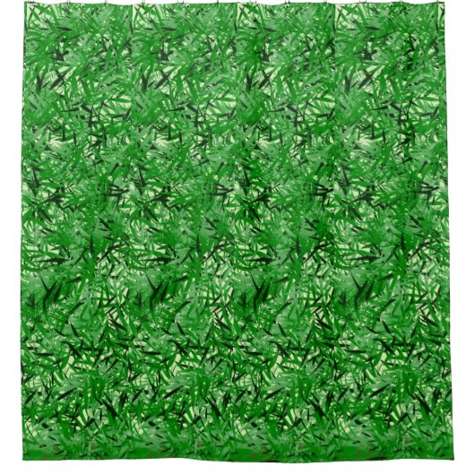 Green Fern Duschvorhang (Vorderseite)