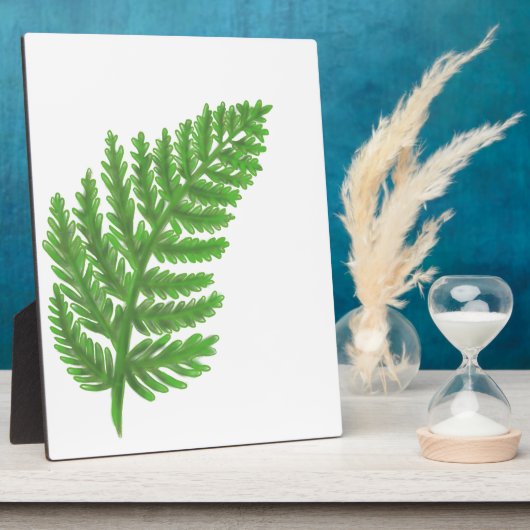 Green Fern Fotoplatte (Seite)
