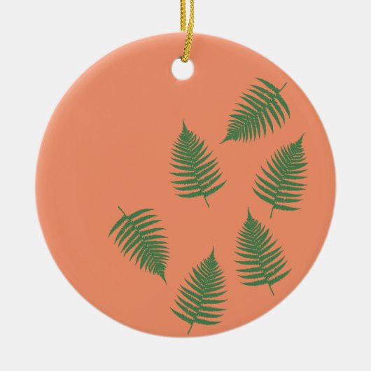 Green Fern Lucky Ornament (Vorne)
