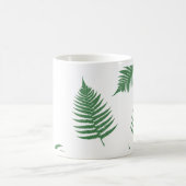Green Fern Lucky Pattern Coffee Tasse Cup (Mittel)
