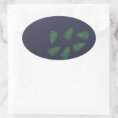 Green Fern Lucky Sticker (Tasche)