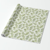 Green Fern Plants Geschenkpapier (Ungerollt)