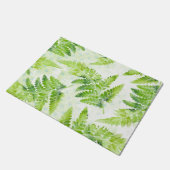 Green Fern Schönes Frühjahr Sommer-Blätter Fußmatte (Schrägansicht)