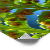 Green Fern Verlasse Kunstdrucke Blue Sky Nature Ge Poster (Ecke)