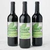 Green Ferns | botanisch Weinetikett (Flaschen)