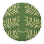 Green Ferns Custom Keramik Knob Keramikknauf (Vorderseite)