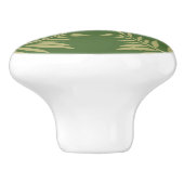 Green Ferns Custom Keramik Knob Keramikknauf (Seitenansicht)