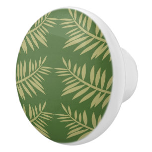Green Ferns Custom Keramik Knob Keramikknauf