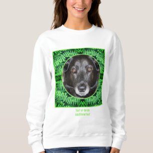 Green Ferns Frame erstellen Sie Ihr eigenes Foto f Sweatshirt