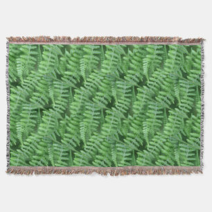 Green Ferns Nature Art Pattern Decke