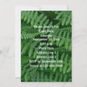 Green Ferns Nature Party Einladung (Vorderseite)