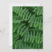Green Ferns Nature Party Einladung (Rückseite)