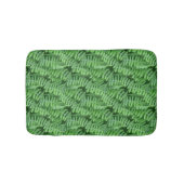 Green Ferns Nature Pattern Badematte (Vorderseite)